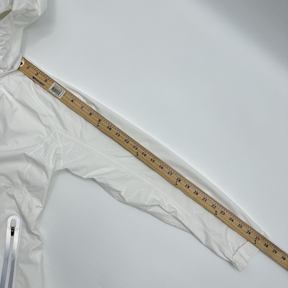 Zero Restriction Womens Medium Olivia Hooded Golf Jacket Rain Waterproof White - Picture 5 of 12